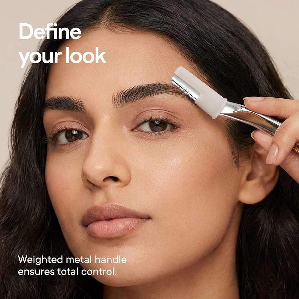 CAVEEM Eyebrow Razor, Face Razors for Women & Men, Dermaplane Razor for Face Exfoliation, Peach Fuzz Removal with 6 Blades (Matte Silver) - Image 7