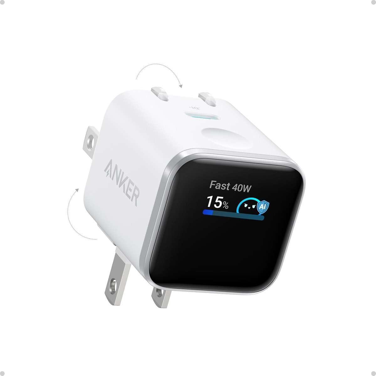 Anker Smart Display Charger, Anker Nano USB C Charger Block, 45W Max GaN Phone Charger,180° Foldable Plug,Smart Recognition,Built-in Care Mode,for iPhone17/16/15(Non-Battery,One USB-C Port,No Cable) - Image 1