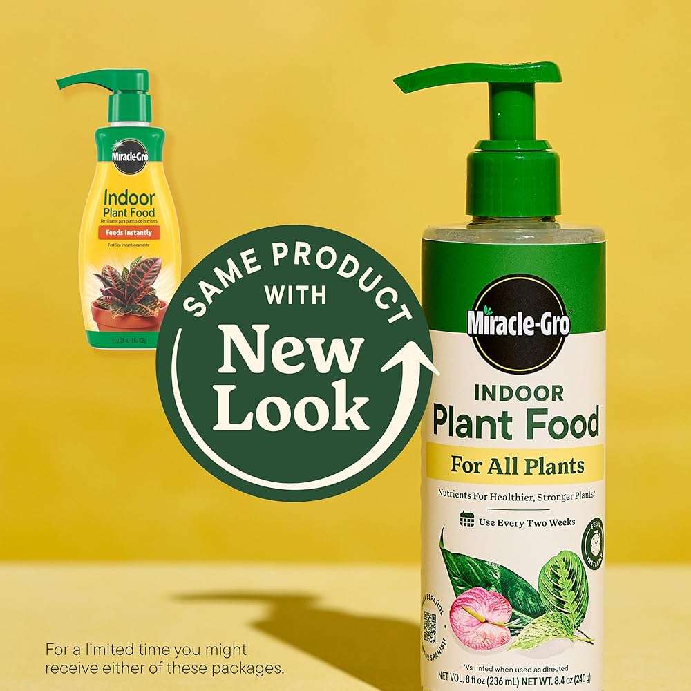 Miracle-Gro Indoor Plant Food for All Plants, Liquid Plant Food for Houseplants, Flowers, Vegetables, Herbs, and More, 8 fl. oz., 2-Pack - Image 3
