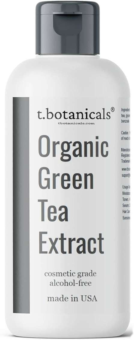 Liquid Green Tea Extract Standardized for Cosmetic Use, Concentrated Alcohol-Free Organic Cosmetic Grade Ingredient for Topical Applications, Skin, Face, Hair, DIY (8 oz) - Image 1