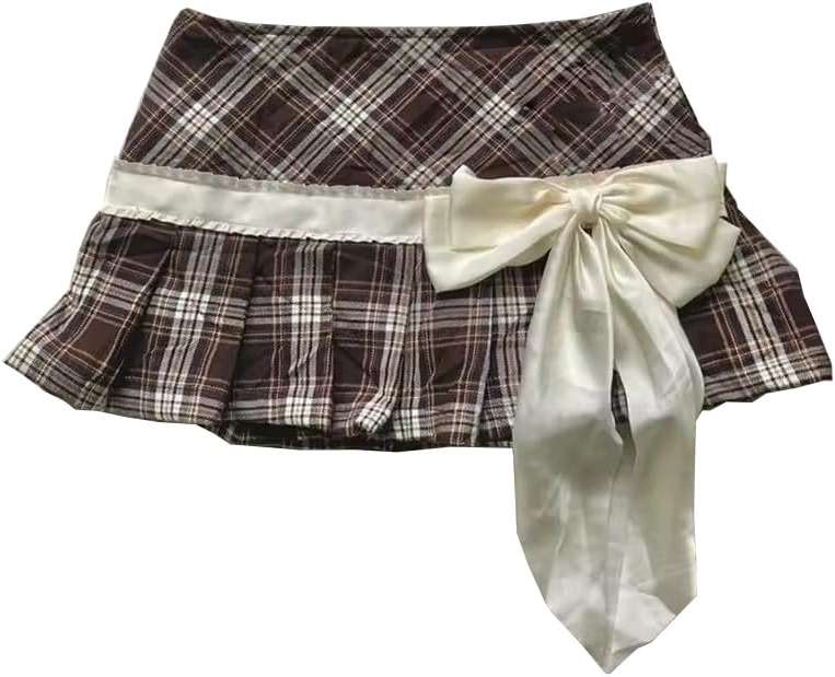 Cute Clad Women Kawaii Y2k Lolita Mini Skirt Sweet Harajuku Bow Tie Multi-Layer Ruffles Pleated Skirts - Image 1