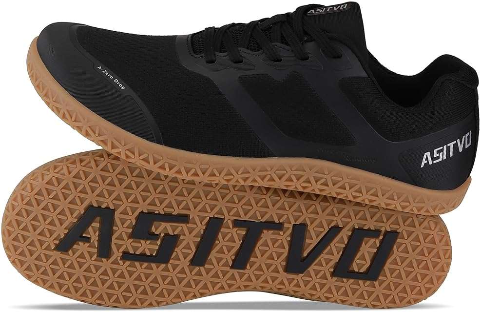 ASITVO Barefoot Shoes Men Wide Gym Zero Drop Sole Cross Trainer Minimalist Walking Grounding Sneakers Width Toe Box Knit Seamless Upper Colorful - Image 1