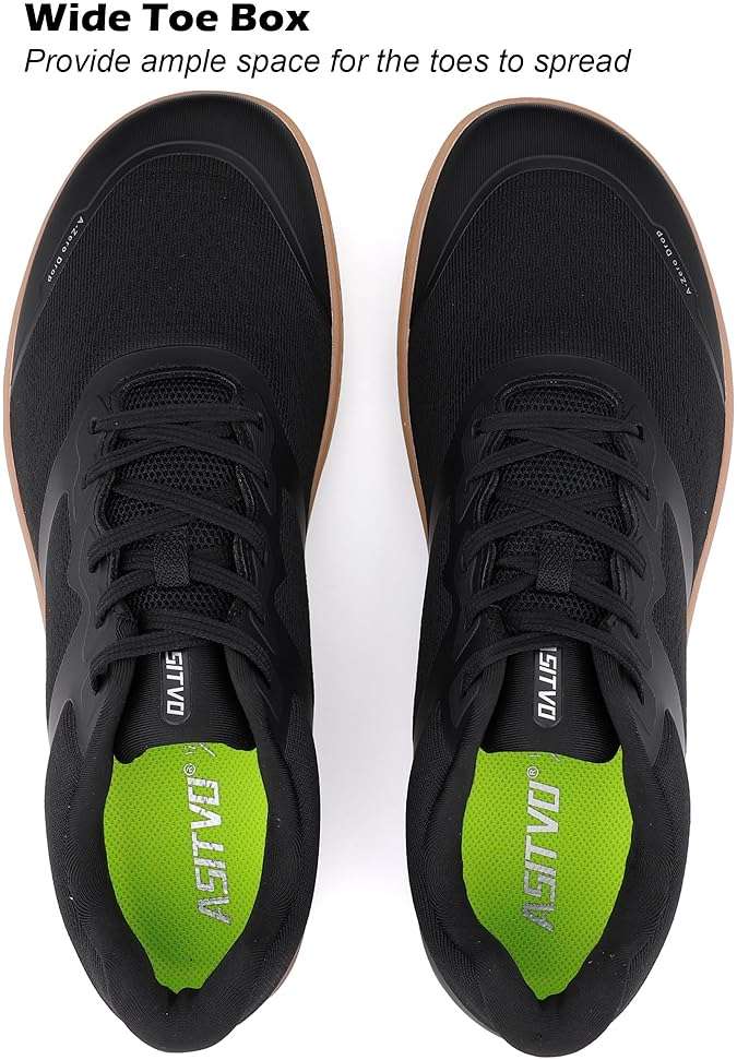 ASITVO Barefoot Shoes Men Wide Gym Zero Drop Sole Cross Trainer Minimalist Walking Grounding Sneakers Width Toe Box Knit Seamless Upper Colorful - Image 4