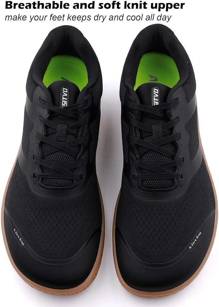 ASITVO Barefoot Shoes Men Wide Gym Zero Drop Sole Cross Trainer Minimalist Walking Grounding Sneakers Width Toe Box Knit Seamless Upper Colorful - Image 5