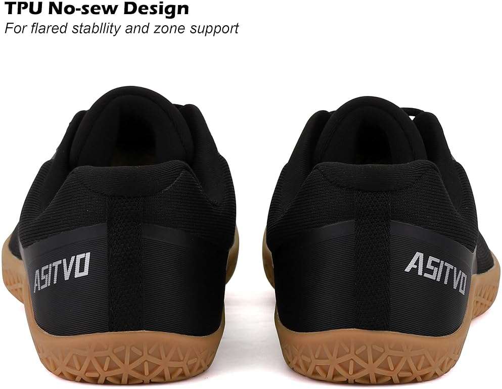 ASITVO Barefoot Shoes Men Wide Gym Zero Drop Sole Cross Trainer Minimalist Walking Grounding Sneakers Width Toe Box Knit Seamless Upper Colorful - Image 6