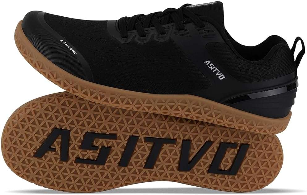 ASITVO Wide Barefoot Shoes Men Gym Zero Drop Sole Minimalist Cross Trainer Width Toe Box Sneakers Grounding Knit No-Sew Upper TPU Toe and Heel Colorful - Image 1