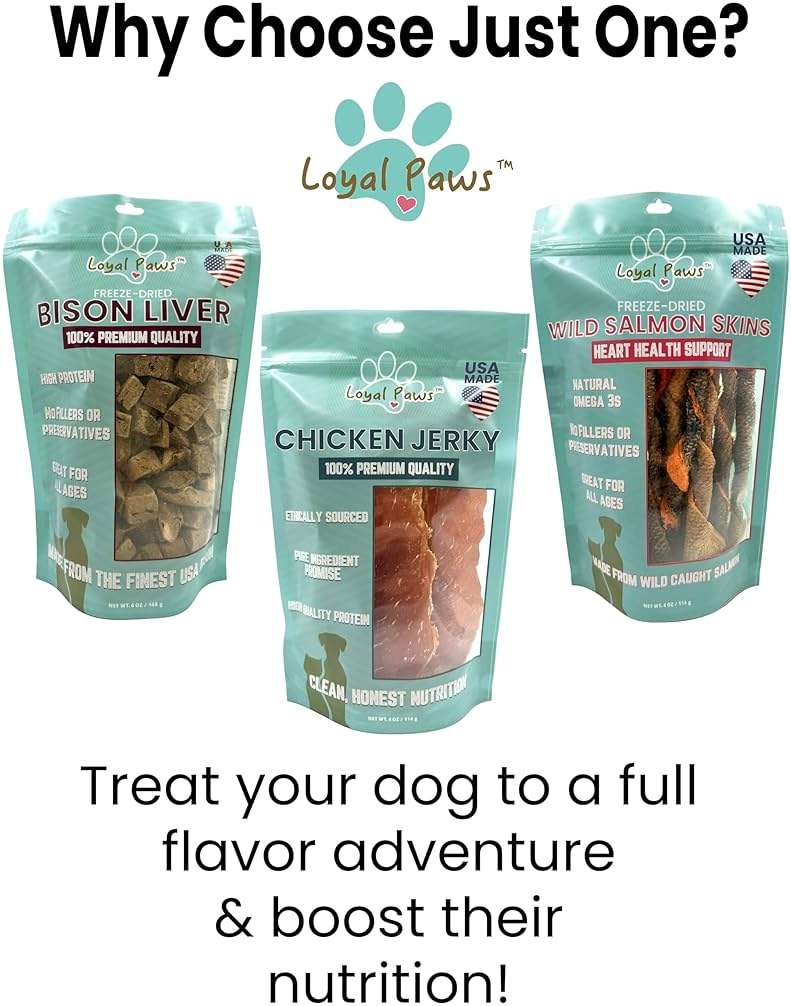 Loyal Paws Freeze Dried Bison Liver Dog Treats, Single Ingredient, USA Made, High Protein, Grain Free, All Natural, High-Value Training Treats for Dogs, 6 oz - Image 6