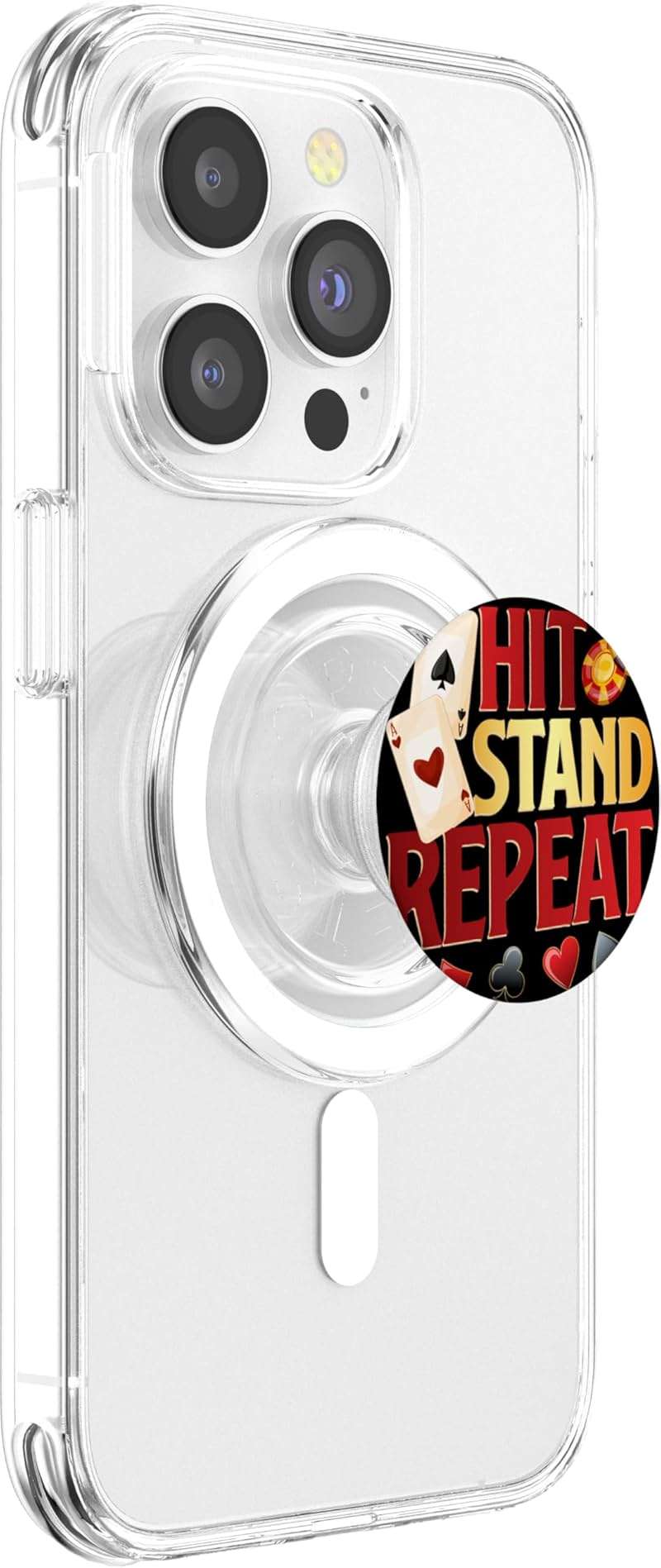 Blackjack Card Game Casino Gambling Blackjack Player Gambler PopSockets PopGrip for MagSafe - Image 4