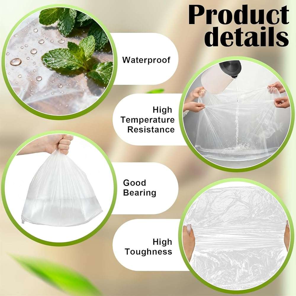 ForraFun 200 Pcs Disposable Foot Bath Liners Bulk for Ionic Detox Tub Individual Hygienic Plastic Non Toxic Pedicure Spa Foot Basin Tub Liners, 26 x 22 Inches - Image 2