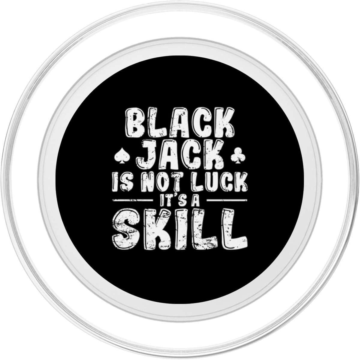 Blackjack is not Luck It's Skill PopSockets PopGrip for MagSafe - Image 2