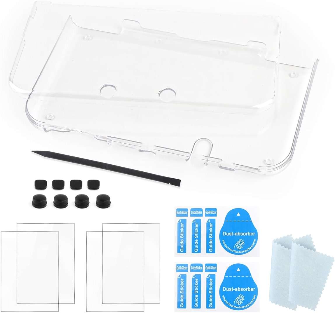Transparent Hard Shell Case Cover for Nintendo New 3DS XL/LL Protective Hard Crystal Clear Case Accessories Replacement Parts - Image 1