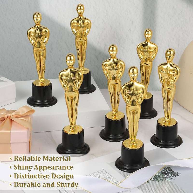 IMengjbang 24 Pack Plastic Gold Star Award Trophies 6 Inch Tall Golden Statue Award Mini Trophy Party Favors for Celebrations, School Awards, Game Prize, Party Prize and Appreciation Gifts Kids Adults - Image 7