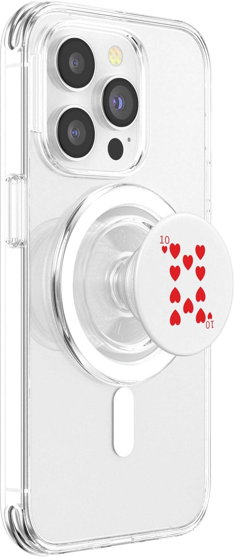 Ten (10) of Hearts Poker Card Playing Card Blackjack Card PopSockets PopGrip for MagSafe - Image 4