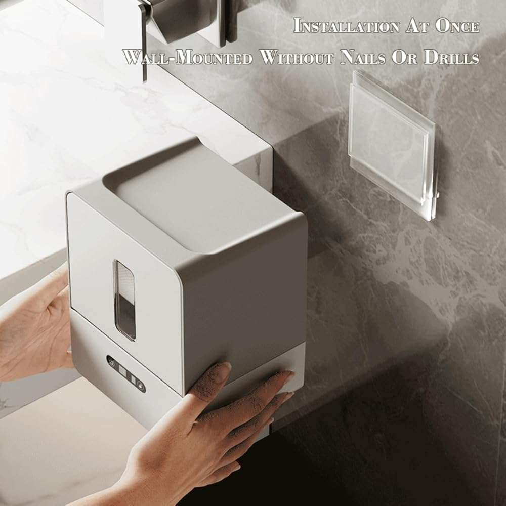 Smart Touchless Toilet Paper Dispenser, Automatic Paper Towel Dispenser, 2026 New Upgraded Electronic Senor Paper Towel Dispenser with Smart Motion Sensor and 3 Levels to Dispenser Papers (Gray) - Image 7