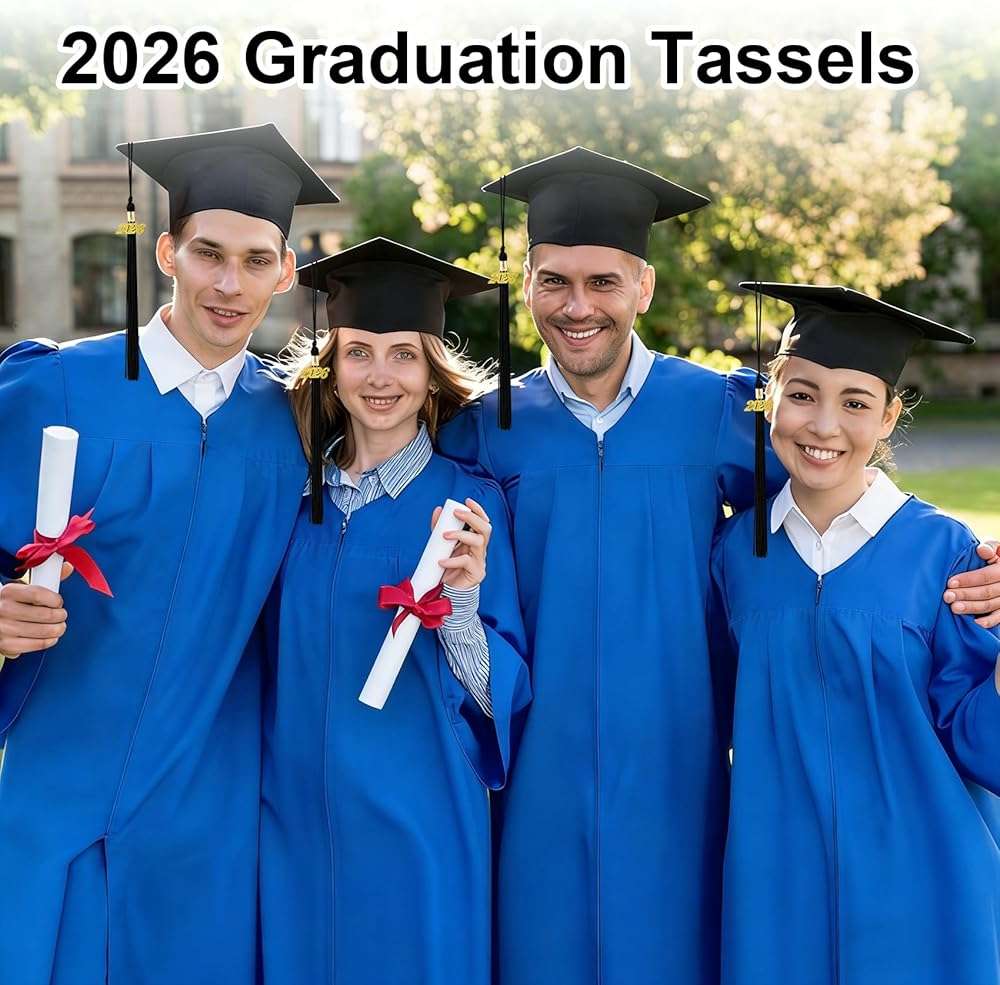 10 Pcs Graduation Tassels 2026, Black Tassels for Graduation Cap, Class of 2026 Grad Memorial Tassel for Graduations Cap Decorations Crafts College School Graduates Ceremonies Party Favors Accessories - Image 4