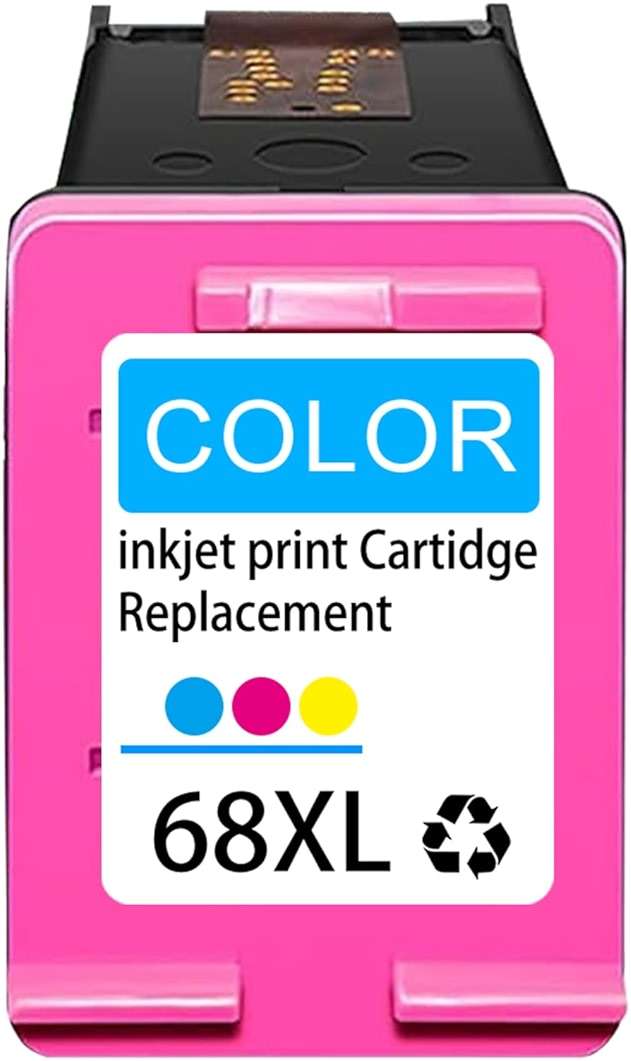 NanCxin 68XL Ink Cartridge Compatible with HP 68 Tri-Colour Ink Cartridges Replacement for HP Ink 68 68e Printer, Compatible with HP Envy 6100e 6152e 6155e 6500e 6552e 6555e (1 Pack) - Image 1