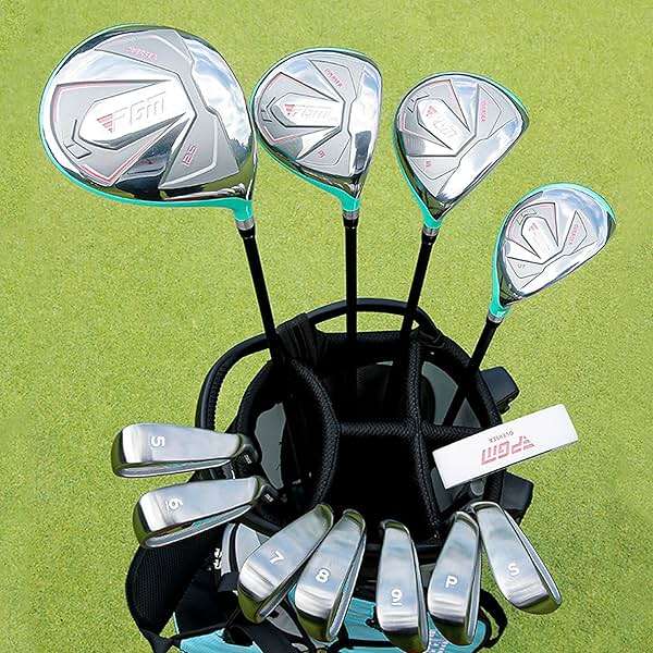 PGM Women's Oversea 9/12 Pieces Complete Golf Club Set with High-Strength Thin Face Design 460cc Driver - Golf Stand Bag & Headcovers - Image 8
