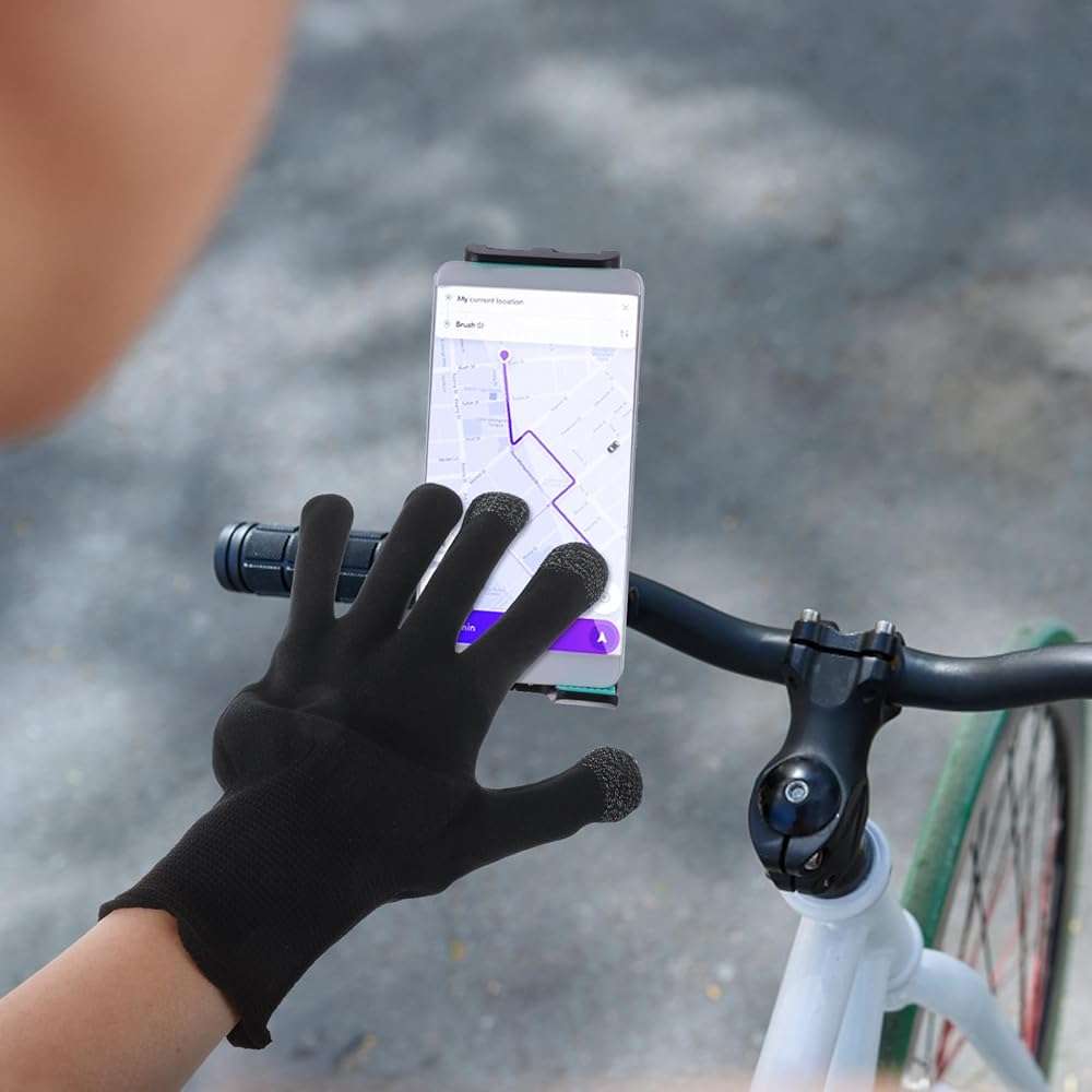 VALICLUD Anti-Slip UV Protection Cycling Gloves for Men Nylon Breathable Finger Gloves with Touchscreen Compatibility Outdoor Sports - Image 6