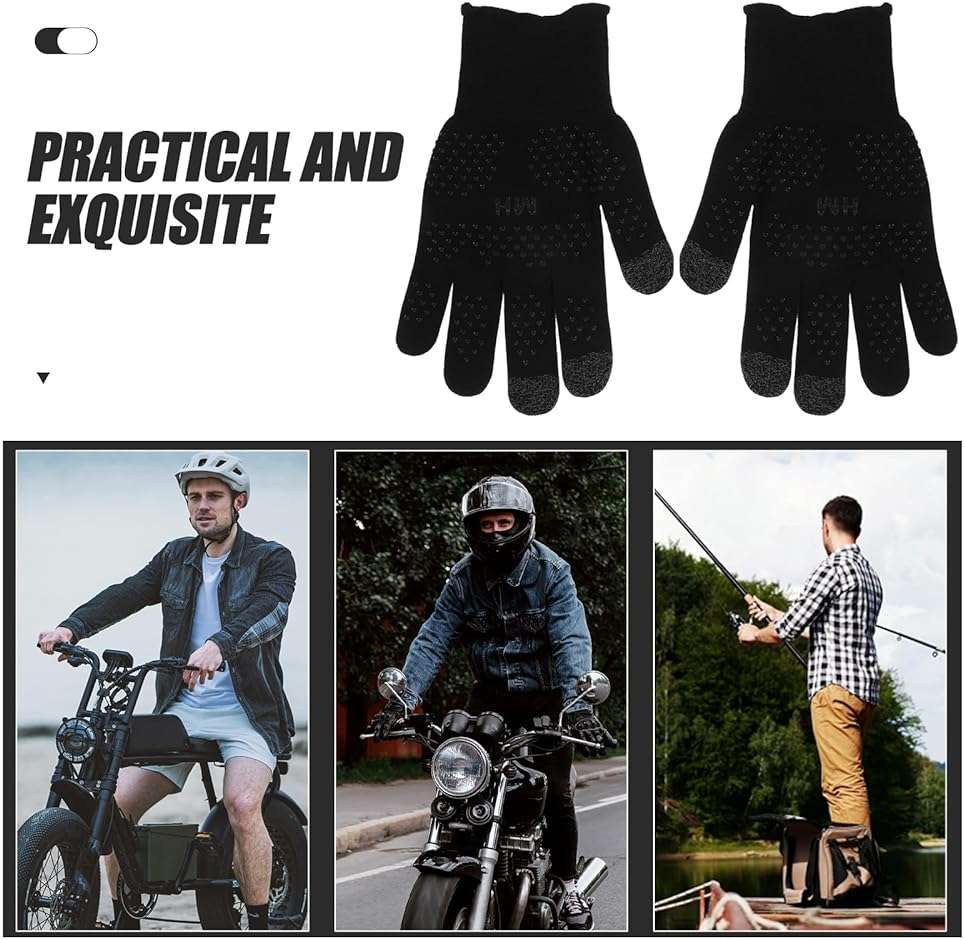 VALICLUD Anti-Slip UV Protection Cycling Gloves for Men Nylon Breathable Finger Gloves with Touchscreen Compatibility Outdoor Sports - Image 9