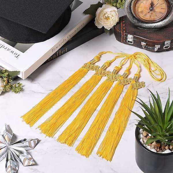 2026 Tassel Graduation 9 Inch Grad Cap Tassel with 2026 Gold Charm Graduations Tassel for High School College University Graduation Ceremony Decorations (1, Gold) - Image 2