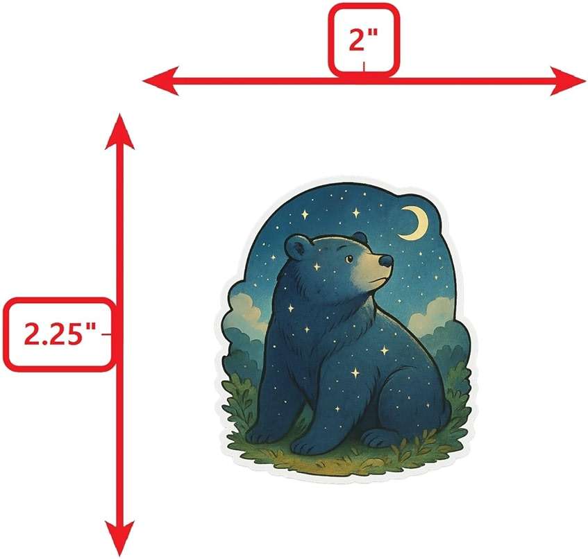 (3 Pack) Cinematic Anime Style Inspired Ursa Major Sticker (2.5" x 2.75") - Image 3