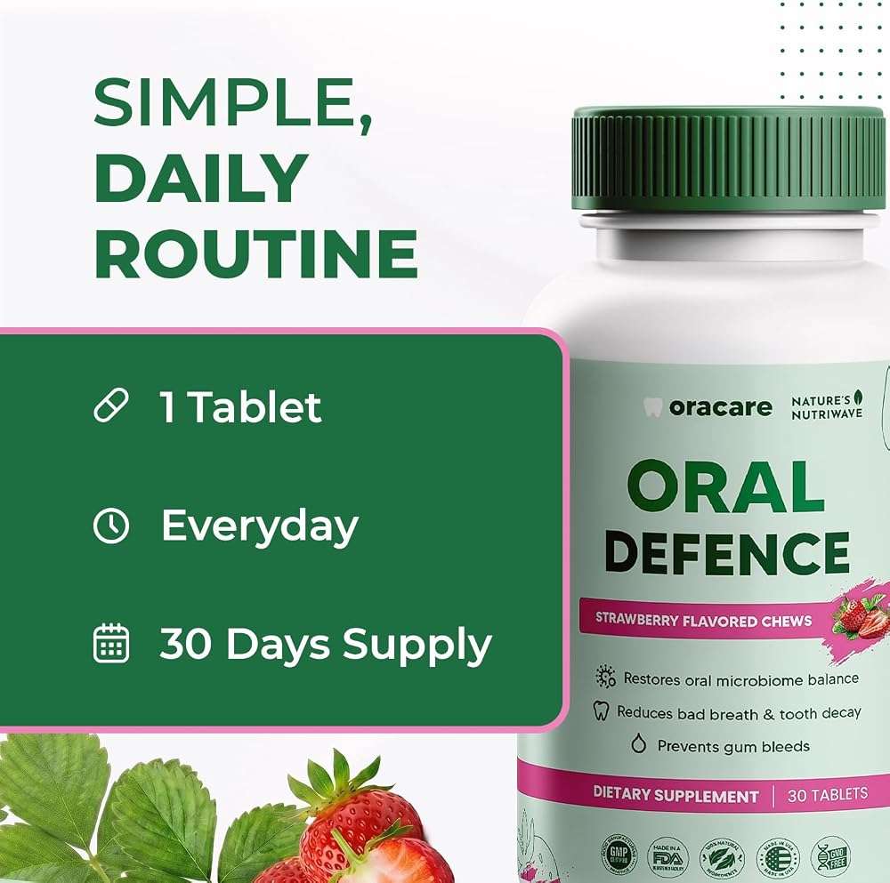 Oracare – Daily Oral Support with Enzymes, Hydroxyapatite, Xylitol & 3-Strain Probiotic Blend – Non-GMO Stimulant-Free Formula – Made in USA – 30 Melt-In-Mouth Tablets, 1 Month Supply - Image 6