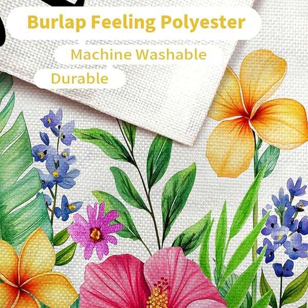 CROWNED BEAUTY Summer Garden Flag Tropical Flowers 12x18 Inch Double Sided Small Yellow Floral Seasonal Holiday Decoration for Outside Yard - Image 6
