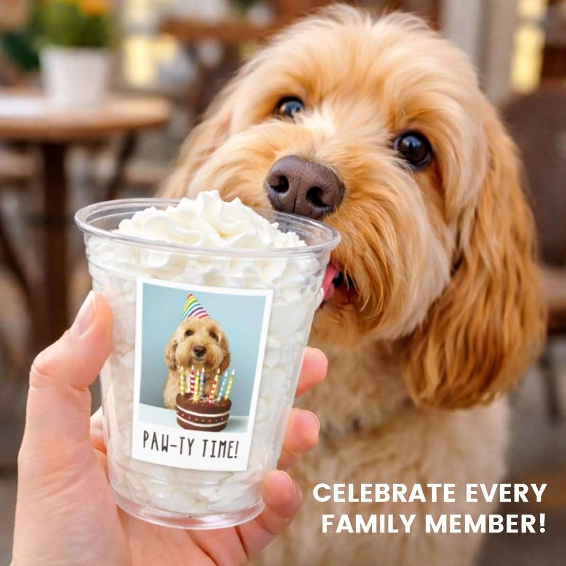 Andaz Press Custom Photo Cups for Party, Personalized 16oz Plastic Cups with Picture & Text Labels, Disposable Drinkware for Birthday, Wedding, Graduation, Baby Shower, Retro Est Year Theme Set of 20 - Image 8