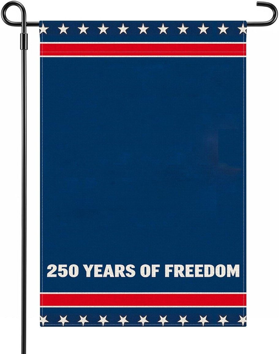 CIRCKOPS Garden Flags, Flag Patriotic Decor, 12x18 Inch Double-Sided Design,Yard Flags for Independence Day - Product Image