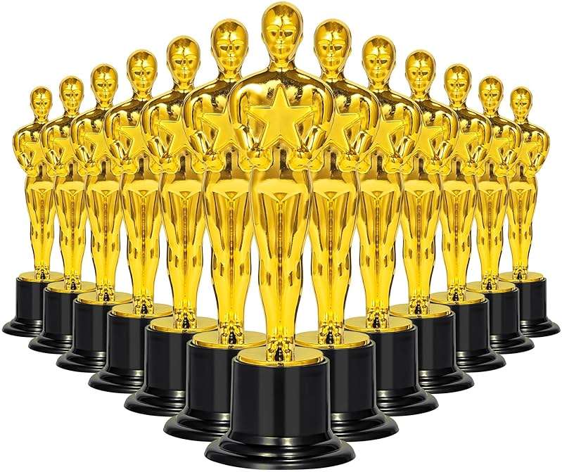 Joyomato Gold Award Trophy, 24 Pack 6 Inch Trophies for Party Decorations, Game Prize, Award Ceremony, Appreciation Gift - Image 1